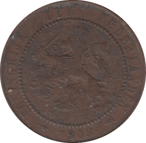 1903 2 1/2 CENT NETHERLANDS - WORLD COINS - Cambridgeshire Coins