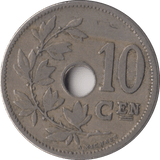 1903 BELGIUM 10 CENT - WORLD COINS - Cambridgeshire Coins
