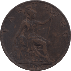 1903 FARHING 2 ( VF ) 46 - Farthing - Cambridgeshire Coins