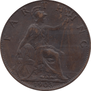 1903 FARTHING ( AUNC ) 5 - Farthing - Cambridgeshire Coins