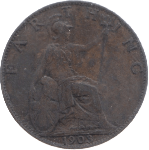 1903 FARTHING ( EF ) 18 - Farthing - Cambridgeshire Coins