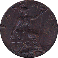 1903 FARTHING ( EF ) B - Farthing - Cambridgeshire Coins