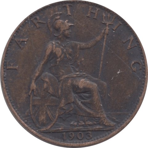 1903 FARTHING ( EF ) - Farthing - Cambridgeshire Coins