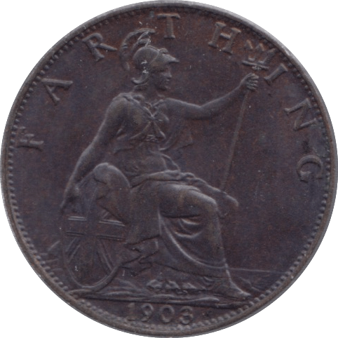1903 FARTHING ( UNC ) - Farthing - Cambridgeshire Coins