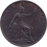 1903 FARTHING ( UNC ) - Farthing - Cambridgeshire Coins
