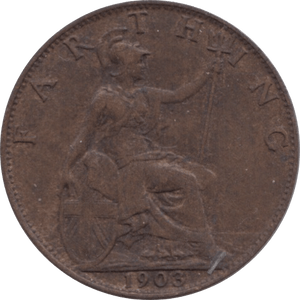 1903 FARTHING ( VF ) 1 - Farthing - Cambridgeshire Coins