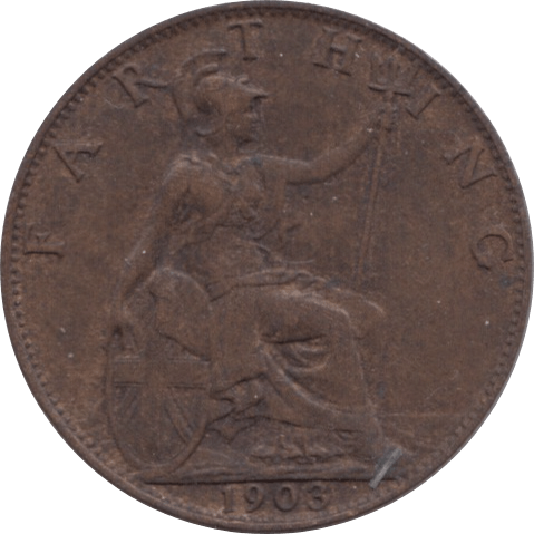 1903 FARTHING ( VF ) 1 - Farthing - Cambridgeshire Coins