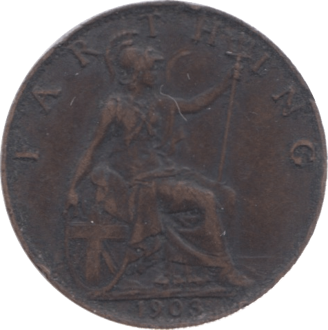 1903 FARTHING ( VF ) 5 - Farthing - Cambridgeshire Coins