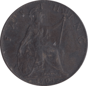 1903 FARTHING ( VF ) - Farthing - Cambridgeshire Coins