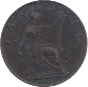 1903 FARTHNG ( F ) - Farthing - Cambridgeshire Coins