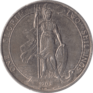 1903 FLORIN ( EF ) - FLORIN - Cambridgeshire Coins