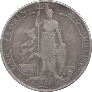 1903 FLORIN ( FINE ) 3 - Florin - Cambridgeshire Coins