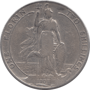 1903 FLORIN ( FINE ) 8 - Florin - Cambridgeshire Coins