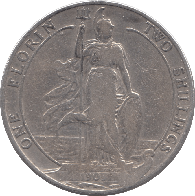 1903 FLORIN ( FINE ) 8 - Florin - Cambridgeshire Coins