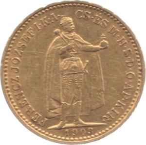 1903 GOLD 10 KORONA AUSTRIA - HUNGARY PROOF LIKE - Gold World Coins - Cambridgeshire Coins