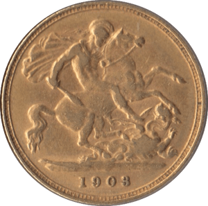 1903 GOLD HALF SOVEREIGN ( EF ) - Half Sovereign - Cambridgeshire Coins