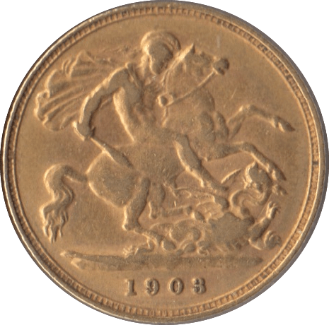 1903 GOLD HALF SOVEREIGN ( EF ) - Half Sovereign - Cambridgeshire Coins