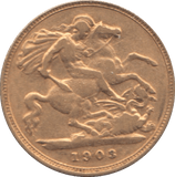 1903 GOLD HALF SOVEREIGN - Half Sovereign - Cambridgeshire Coins