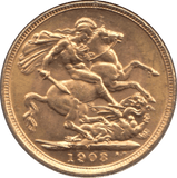 1903 GOLD SOVEREIGN ( AUNC ) MELBOURNE - Sovereign - Cambridgeshire Coins