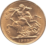 1903 GOLD SOVEREIGN ( AUNC ) - Sovereign - Cambridgeshire Coins