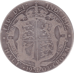 1903 HALFCROWN ( F ) - Halfcrown - Cambridgeshire Coins