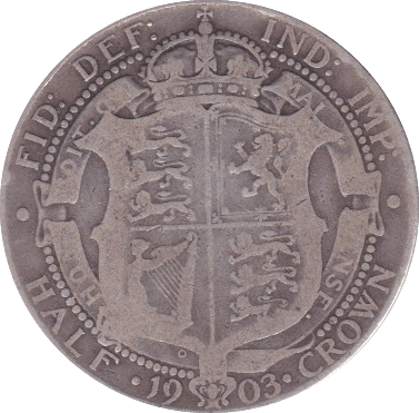 1903 HALFCROWN ( F ) - Halfcrown - Cambridgeshire Coins