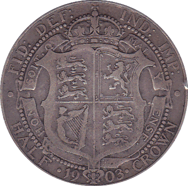 1903 HALFCROWN ( GF ) B - Halfcrown - Cambridgeshire Coins