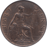 1903 HALFPENNY ( AUNC ) 23 - Halfpenny - Cambridgeshire Coins