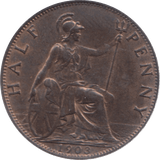 1903 HALFPENNY ( AUNC ) 23 - Halfpenny - Cambridgeshire Coins