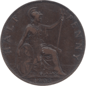 1903 HALFPENNY ( FINE ) - Halfpenny - Cambridgeshire Coins
