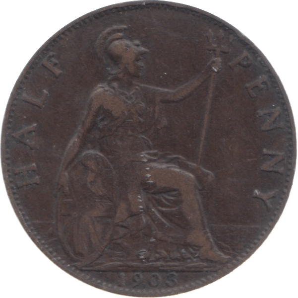1903 HALFPENNY ( FINE ) - Halfpenny - Cambridgeshire Coins