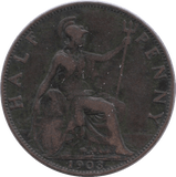 1903 HALFPENNY ( GF ) - Halfpenny - Cambridgeshire Coins