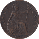1903 HALFPENNY ( GF ) - Halfpenny - Cambridgeshire Coins