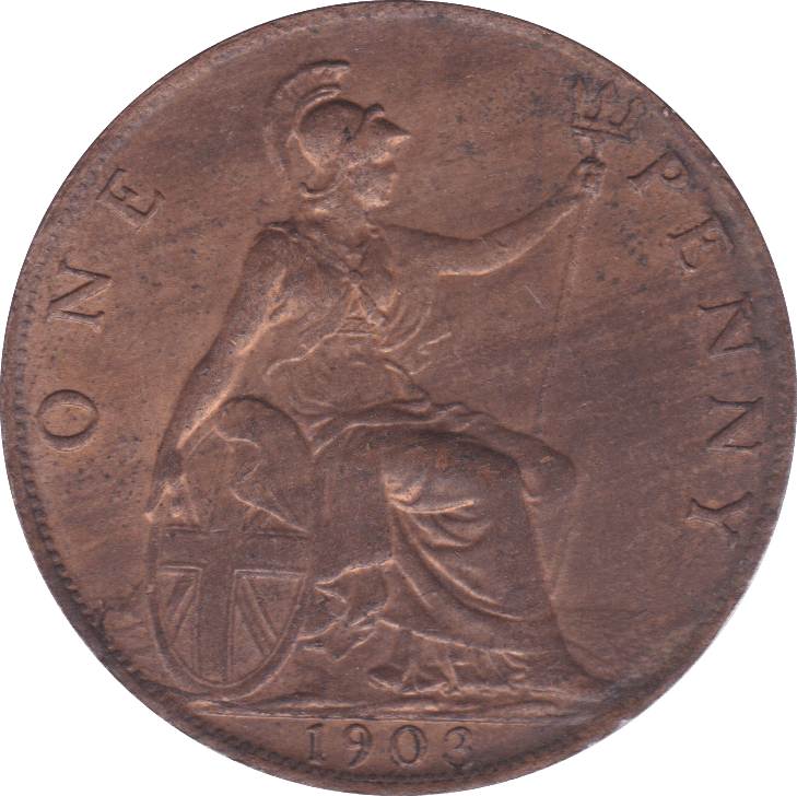 1903 HALFPENNY ( UNC ) B - Halfpenny - Cambridgeshire Coins