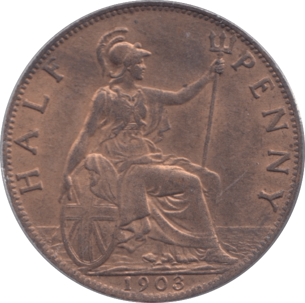 1903 HALFPENNY ( UNC ) - Halfpenny - Cambridgeshire Coins