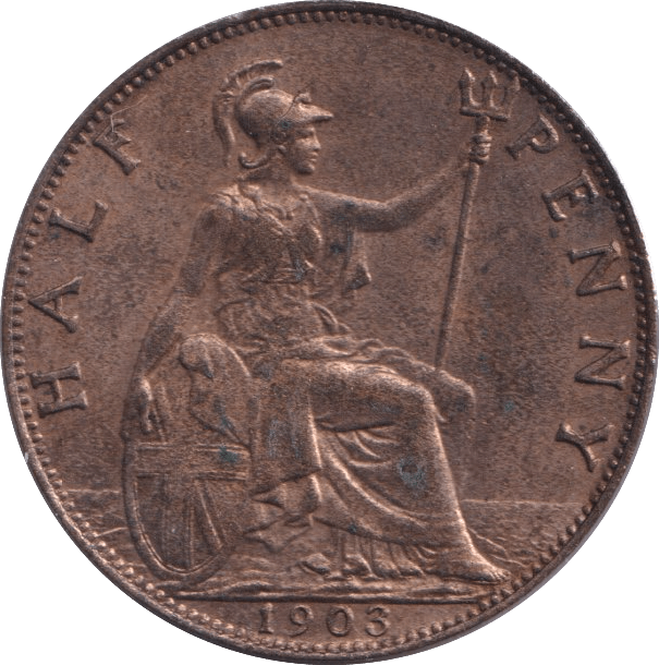 1903 HALFPENNY ( UNC ) - Halfpenny - Cambridgeshire Coins