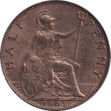 1903 HALFPENNY ( UNC ) - Halfpenny - Cambridgeshire Coins