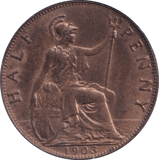 1903 HALFPENNY ( UNC) - Halfpenny - Cambridgeshire Coins