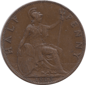 1903 HALFPENNY ( VF ) - HALFPENNY - Cambridgeshire Coins
