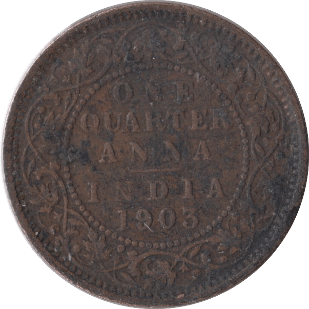 1903 INDIA 1/4 ANNA - WORLD COINS - Cambridgeshire Coins