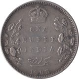 1903 INDIAN SILVER ONE RUPEE - SILVER WORLD COINS - Cambridgeshire Coins