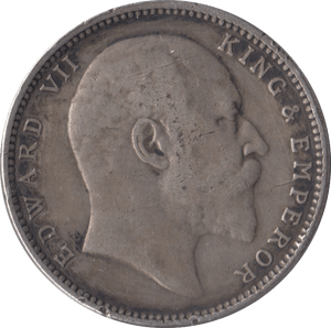 1903 INDIAN SILVER ONE RUPEE - SILVER WORLD COINS - Cambridgeshire Coins