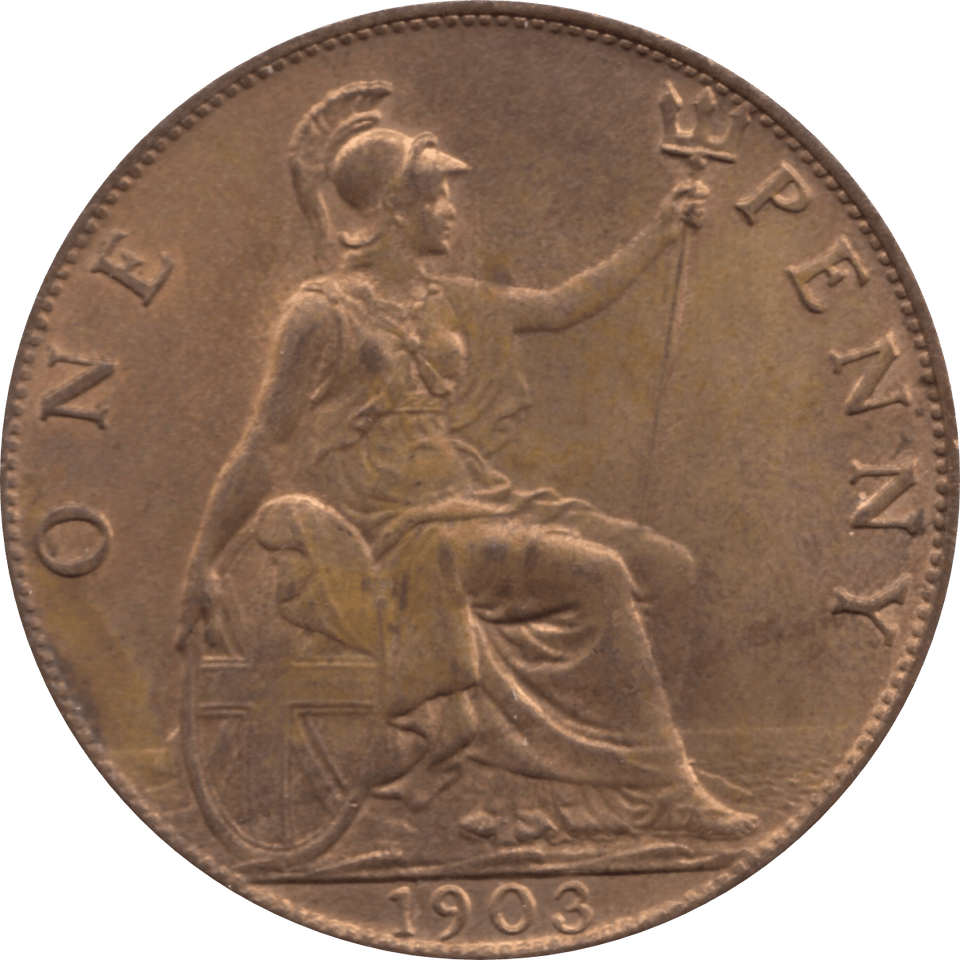 1903 PENNY 1 ( UNC ) 73 - Penny - Cambridgeshire Coins