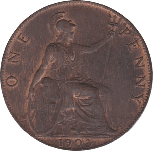 1903 PENNY ( AUNC ) - Penny - Cambridgeshire Coins