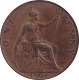 1903 PENNY ( EF ) - PENNY - Cambridgeshire Coins