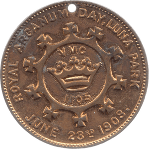 1903 ROYAL ARCANUM AUXILIARIES MEDAL 2 - MEDALS - Cambridgeshire Coins