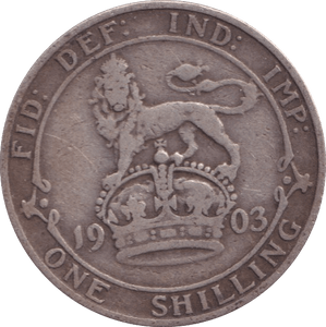 1903 SHILLING ( F ) 15 - Shilling - Cambridgeshire Coins