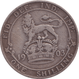 1903 SHILLING ( F ) 15 - Shilling - Cambridgeshire Coins