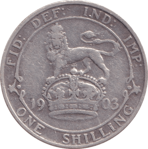 1903 SHILLING ( F ) 5 - Shilling - Cambridgeshire Coins