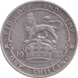 1903 SHILLING ( F ) 5 - Shilling - Cambridgeshire Coins